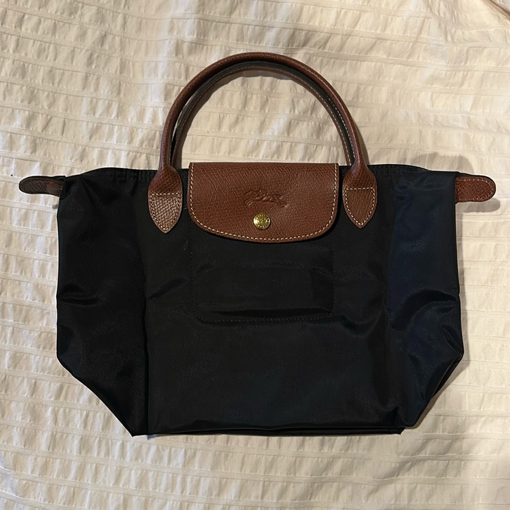 Small Longchamp Le Pliage Top Handle Bag